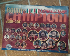 POSTER ROMA CAMPIONE D'ITALIA 2000/2001-CORRIERE DELLO SPORT- Cm. 68 x 95