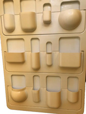 MENSOLA PARETE PLASTICA PLASTIC UFFICIO UTENSILO  MODERNARIATO ANNI 70S MOMA