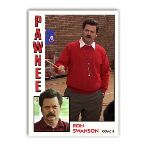 Ron swanson basketball trading - swanson,