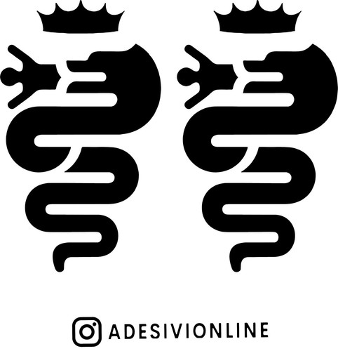 Adesivo pretagliato coppia - adesivo,