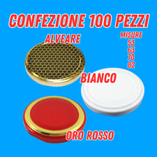 CAPSULE TAPPI PER BARATTOLI VASI VASETTI IN VETRO TWIST-OFF CASALINGHI CONF. 100