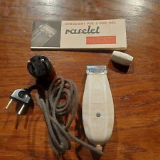 Ducati Raselet Raro Rasoio Elettrico da Barba Vintage, Colore Bianco, Anni '30