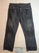 Mecca Jeans Uomo 40x32 Baggy Hip Hop Y2K Street Skater Denim Blu 100% Cotone