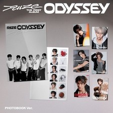 RIZE ODYSSEY 1° album fotolibro ver CD+libro fotografico+carta casuale+adesivo+regalo
