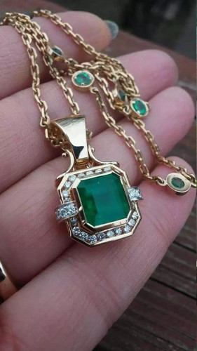 Ciondolo aureola diamante