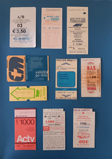 LOTTO 10 BIGLIETTI TICKET USATI AUTOLINEE LOCALI