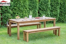 Set da Giardino Cesis con Tavolo 220x78 cm - Losa Esterni da Vivere