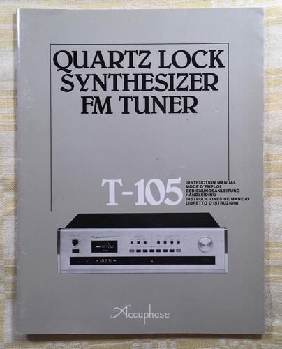 Accuphase 105 istruzioni bda - istruzioni,