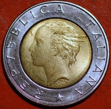 Italy 500 Lire Luca Pacioli