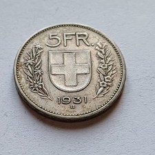 Moneta Svizzera In Argento Da