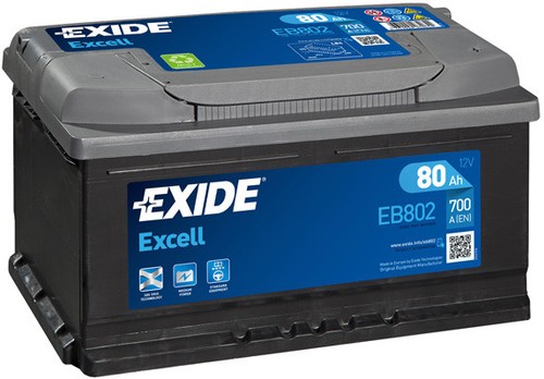 Batteria auto exide eb802 80ah - batteria,