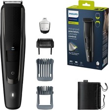 Philips Beard Trimmer Series 5000 - Regolabarba elettrico con pettini per barba