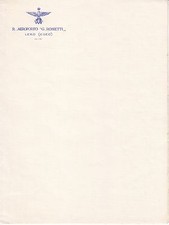 8970) AVIAZIONE EGEO (GRECIA), CARTA DA LETTERE "R. AEROPORTO G. ROSSETTI LERO"