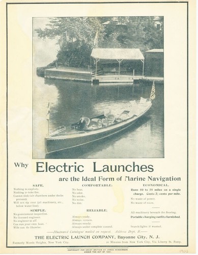 1900 lancio elettrico barca - 1900,