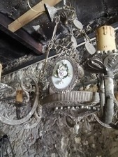 COPPIA ANTICHI LAMPADARI IN