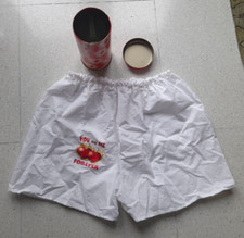 Boxer uomo bianco con frase in