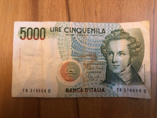 000 lire italien 1985 - lire,