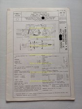 Benelli Motobi 250 Sprite 5V 1969-70 scheda omologazione DGM Motorizz. Facsimile