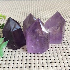 115g 4pcs Amethyst Stone Tower