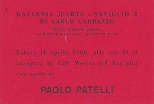 Cartolina/invito Mostra Paolo