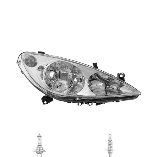 Faro alogeno destro per - faro,