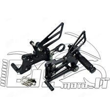 PEDANE ARRETRATE REGOLABILI BMW S1000RR 2009 2010 2011 2012 2013 2014 ERGAL NERO