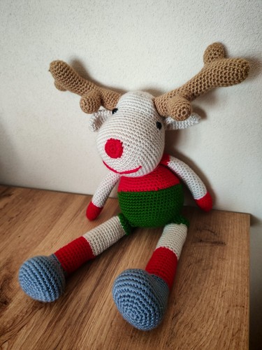 Amigurumi renna fatto mano - fatto, a