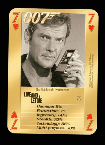 Playing card 007 bonds - 007,