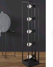 LAMPADA DA TERRA PIANTANA 5 LUCI E27 ACCIAIO VINTAGE MODERNO INSPIRE ELDRICK