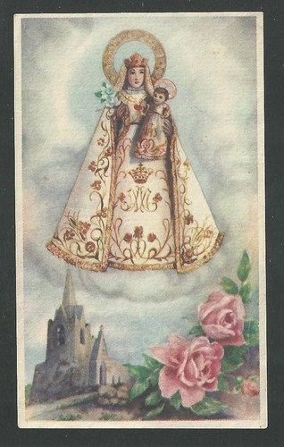 Santino antico madonna - santino,