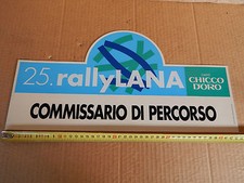 25 RALLY LANA TARGA ORIGINALE COMMISSARIO