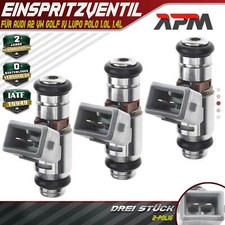 3X Iniettore Iniezione Per Audi A2 VW Golf IV Lupo Polo 1.4L