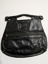 BORSA PELLE NERA FANNY BAG VINTAGE CON MANICI