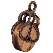 Carrucola paranco decorazione ferro en stile antico 26cm