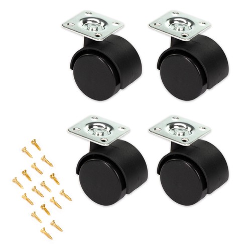 Set ruote per mobili 4 - 4, cm