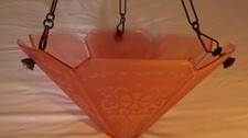Antique Art Deco Cut etched