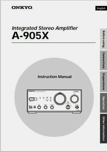 Onkyo 905x amplificatore - a-905x,