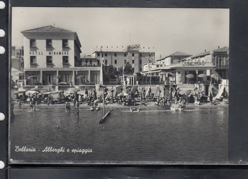 Cartolina bellaria alberghi - bellaria, e