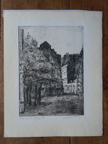 Gravure originale xxeme - gravure,