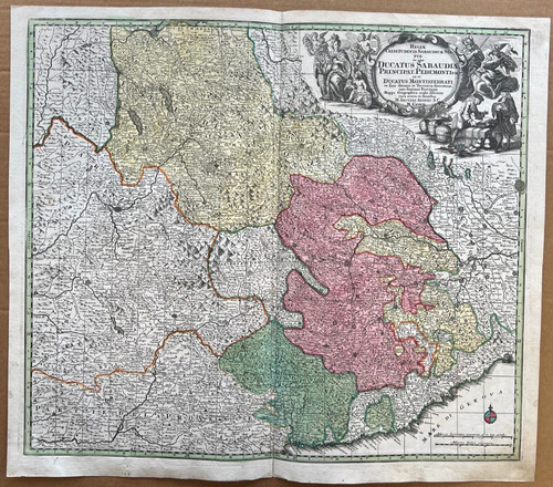 Antica mappa seutter 1730 - mappa,