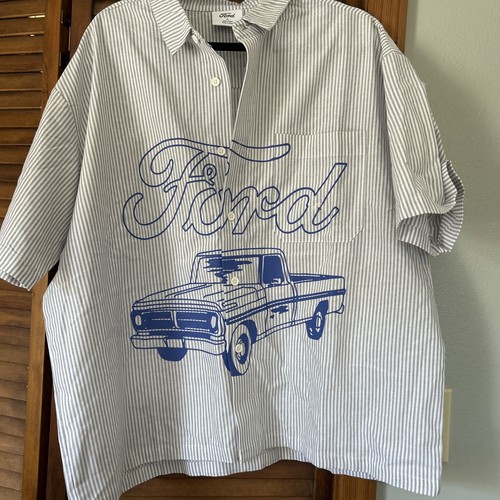 Camicia ford uomo blu righe - ford,