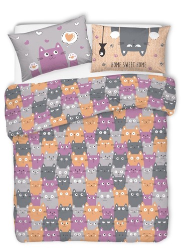 Copripiumino happy cat - happy,