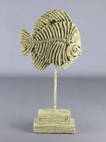 Scultura scheletro pesce