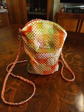 Elegante Porta Cellulare In Tessuto Con Paillettes