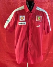 FERRARI CAMICIA F1 PIT CREW BUTTON DOWN Tg. S/M SCHUMACHER