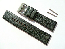 DIESEL Original Cinturino In Pelle DZ4375 Bracciale Nero 24 Mm Strap Black