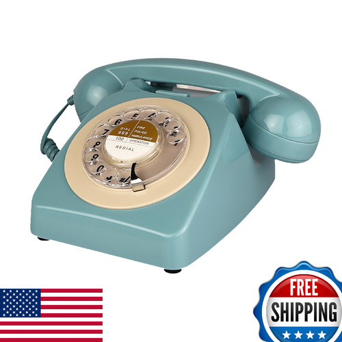 Telefono fisso blu - , retrò