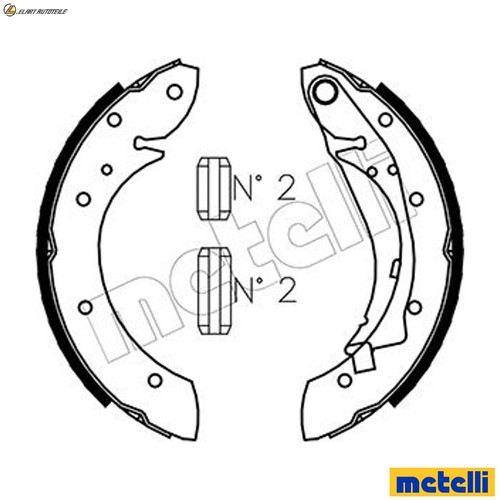 Kit ganasce freno 0023 per - ganasce,