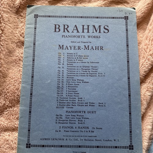 Vintage brahms pianoforte - vintage,