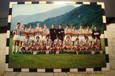 Juventus campionato 1972 - 1973 su cartolina grande formato